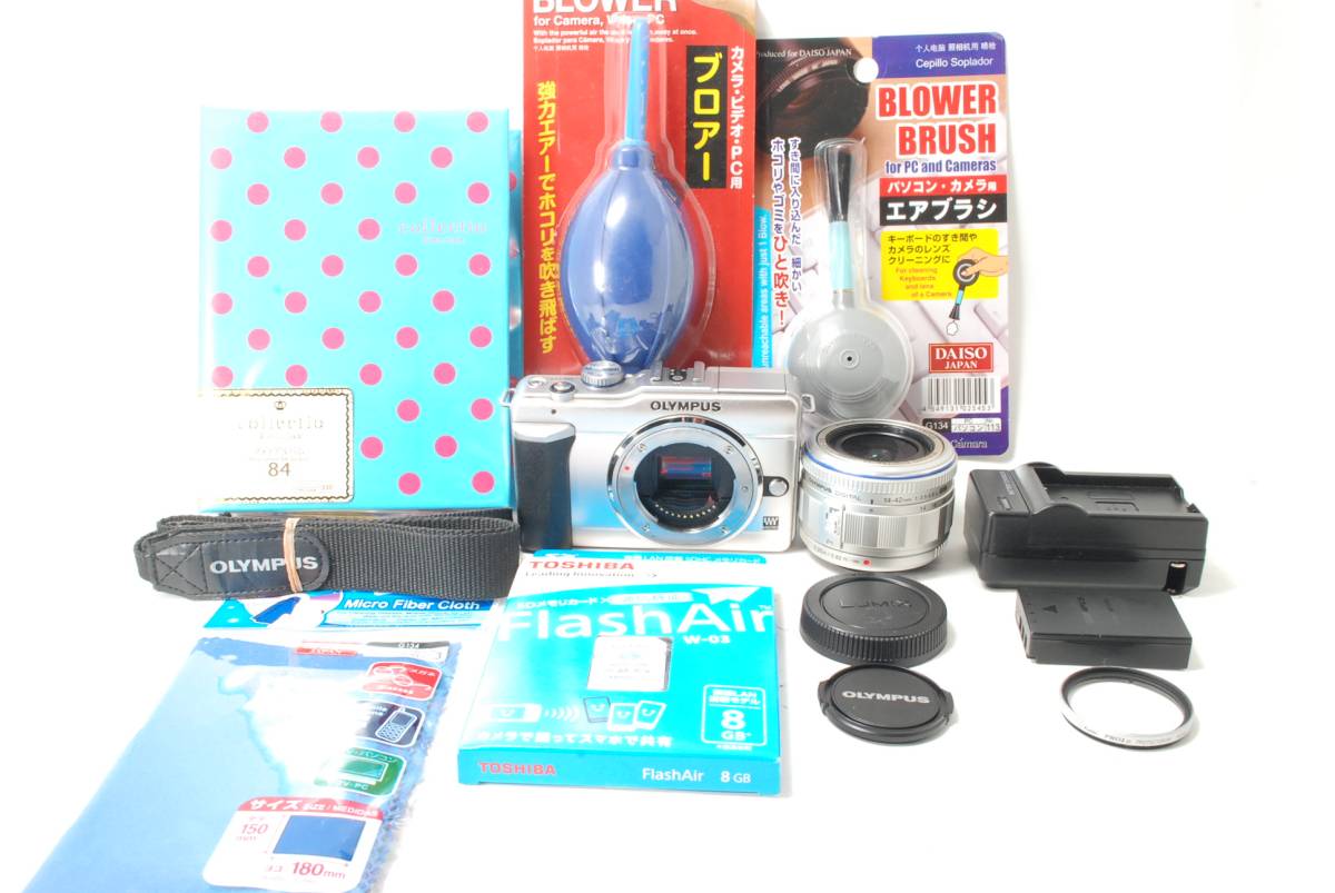 #80 完全売り切り！Wi-Fi人気シルバーセット◆OLYMPUS オリンパス E-PL1