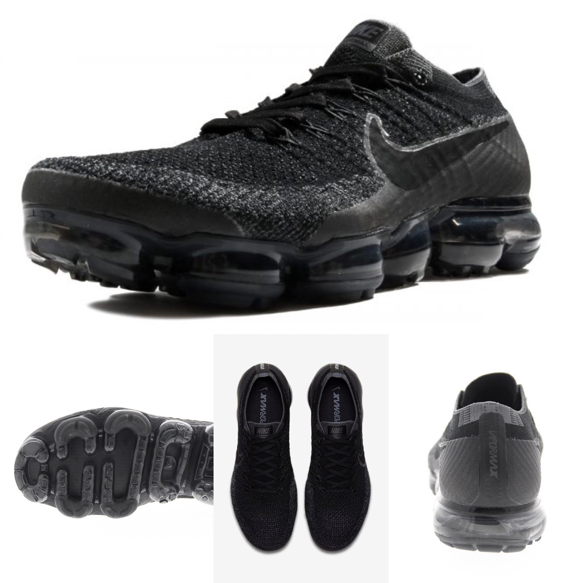 新品即納☆26.5cm NIKE AIR VAPORMAX FLYKNIT TRIPLE BLACK ナイキ 