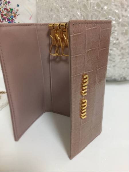 miumiu ミュウミュウ キーケース 新品 MIU MIU ブラックレザー キー