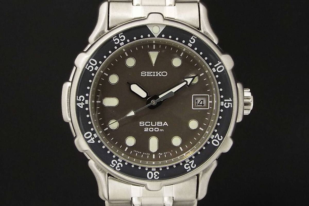 極美品】 SEIKO SCUBA 200m セイコー スキューバ/クオーツ/メンズ 