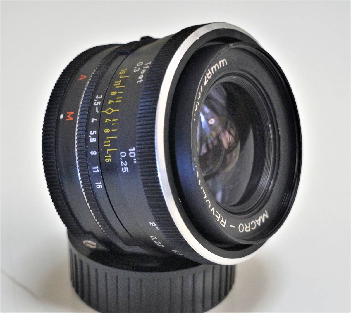 REVUE 美品!!! Macro REVUENON 28mm f3.5 M42マウント MACRO 