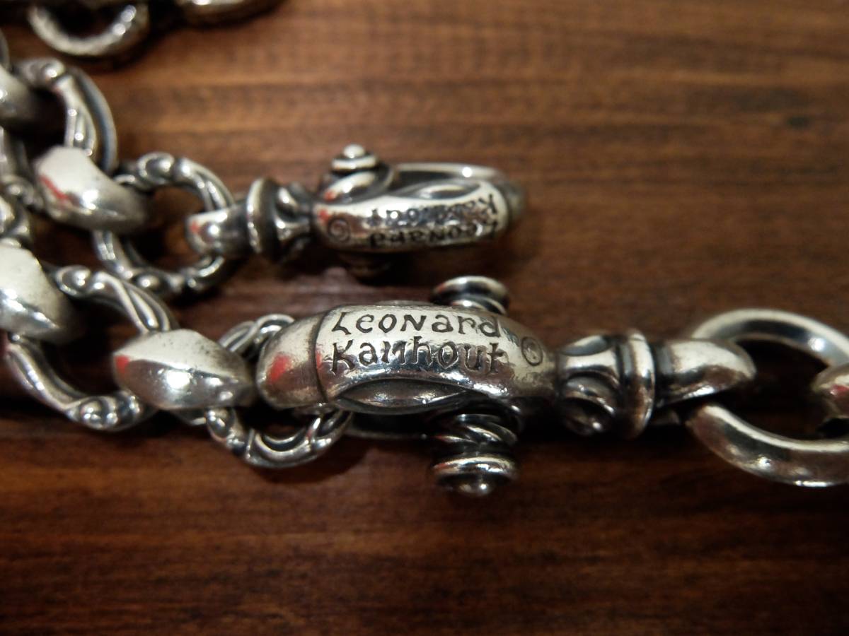 レナードカムホート　生前　シグネット　ウォレットチェーン　／　LONE ONES　ロンワンズ　Leonard Kamhout　 レナードカムホート LEONARD シグネットシルクウォレット レナードカムホート&frasl;ロンワンズ 修理 シルクリンク