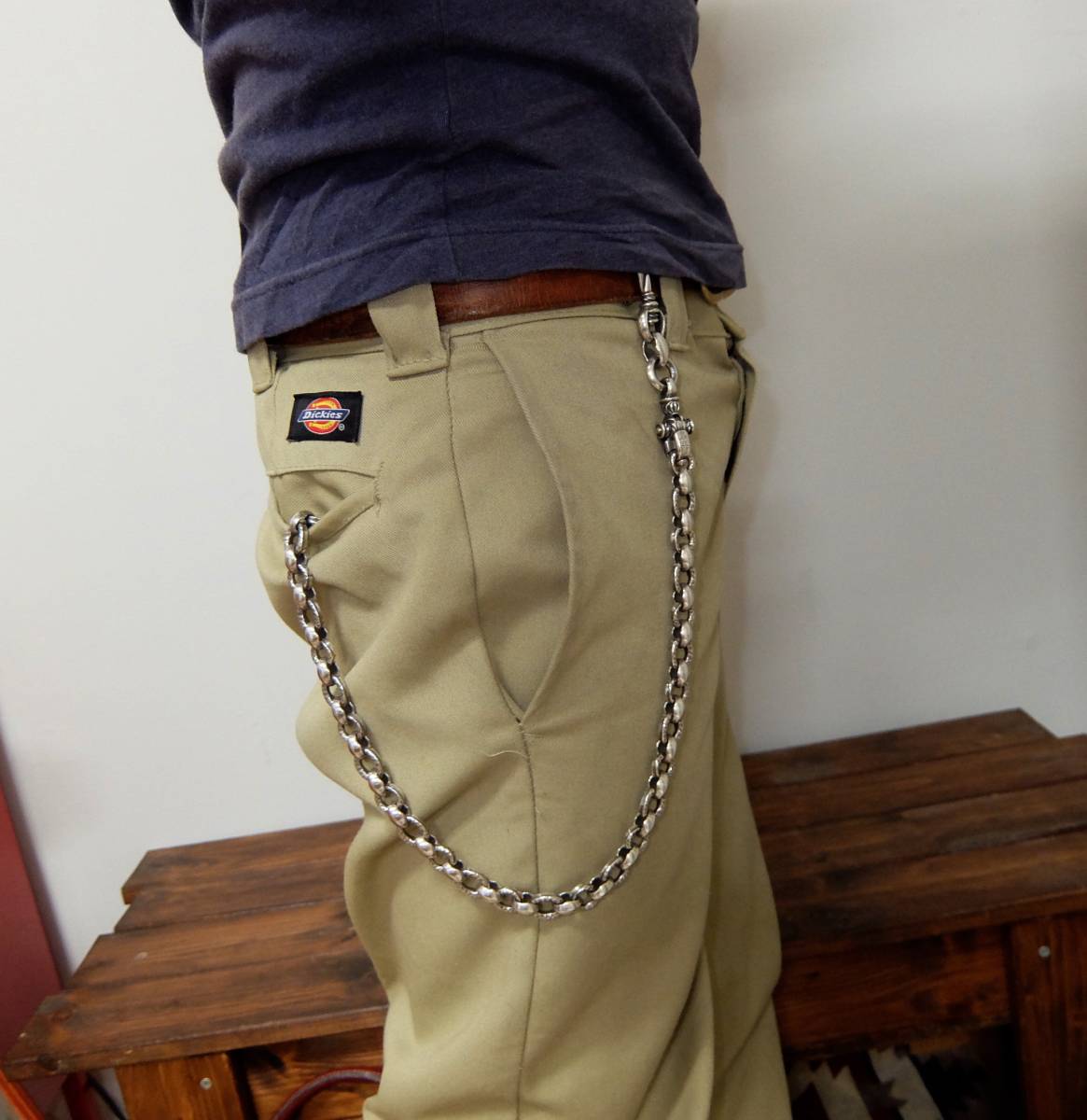 レナードカムホート　生前　シグネット　ウォレットチェーン　／　LONE ONES　ロンワンズ　Leonard Kamhout　 レナードカムホート LEONARD シグネットシルクウォレット レナードカムホート&frasl;ロンワンズ 修理 シルクリンク