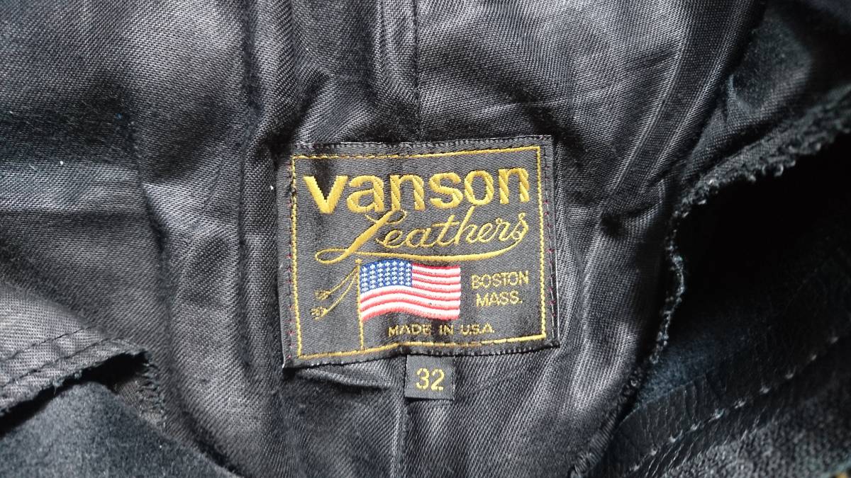 バンソン VANSON レザーパンツ 32インチ メイドインUSA 【公式通販】