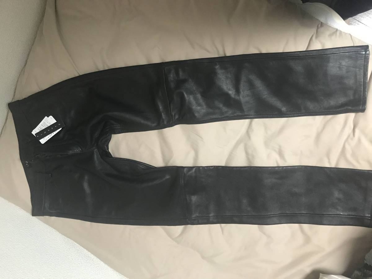 theory men セオリーメン レザーパンツ ブラック ポールスミス 5351 系統