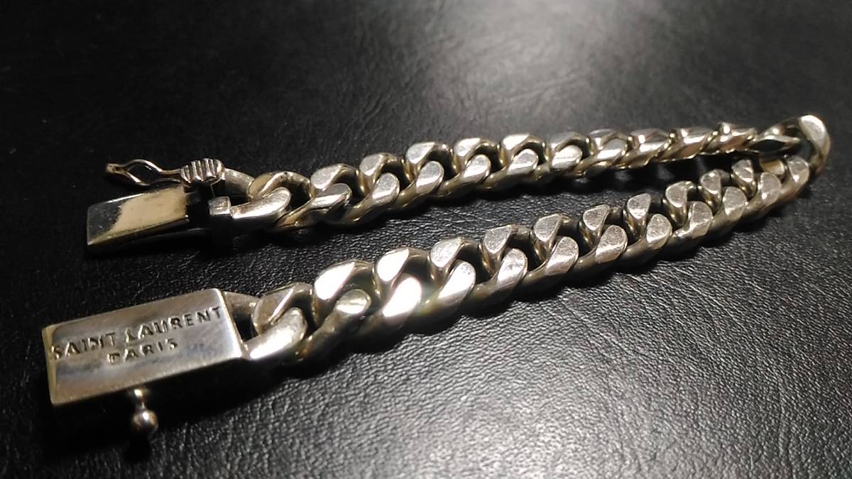 SAINT サンローラン ブレスレット LAURENT 喜平 シルバー PARIS 0 