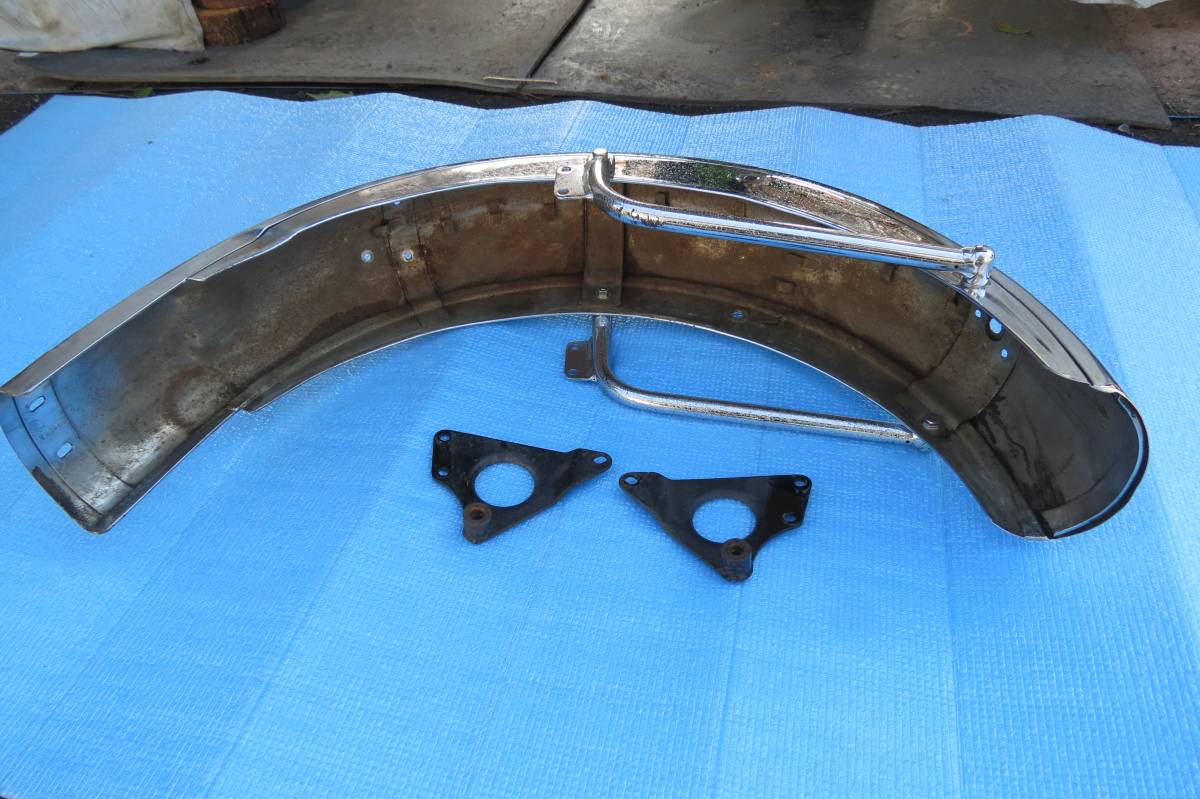 稀少カワサキＷ１、初期型Ｗ１Ｓ用リア深フェンダーセット　検索）W1，Ｗ１Ｓ、Ｗ１ＳＡ，Ｗ１ＳＳ、Ｗ２ＴＴ、Ｗ３　