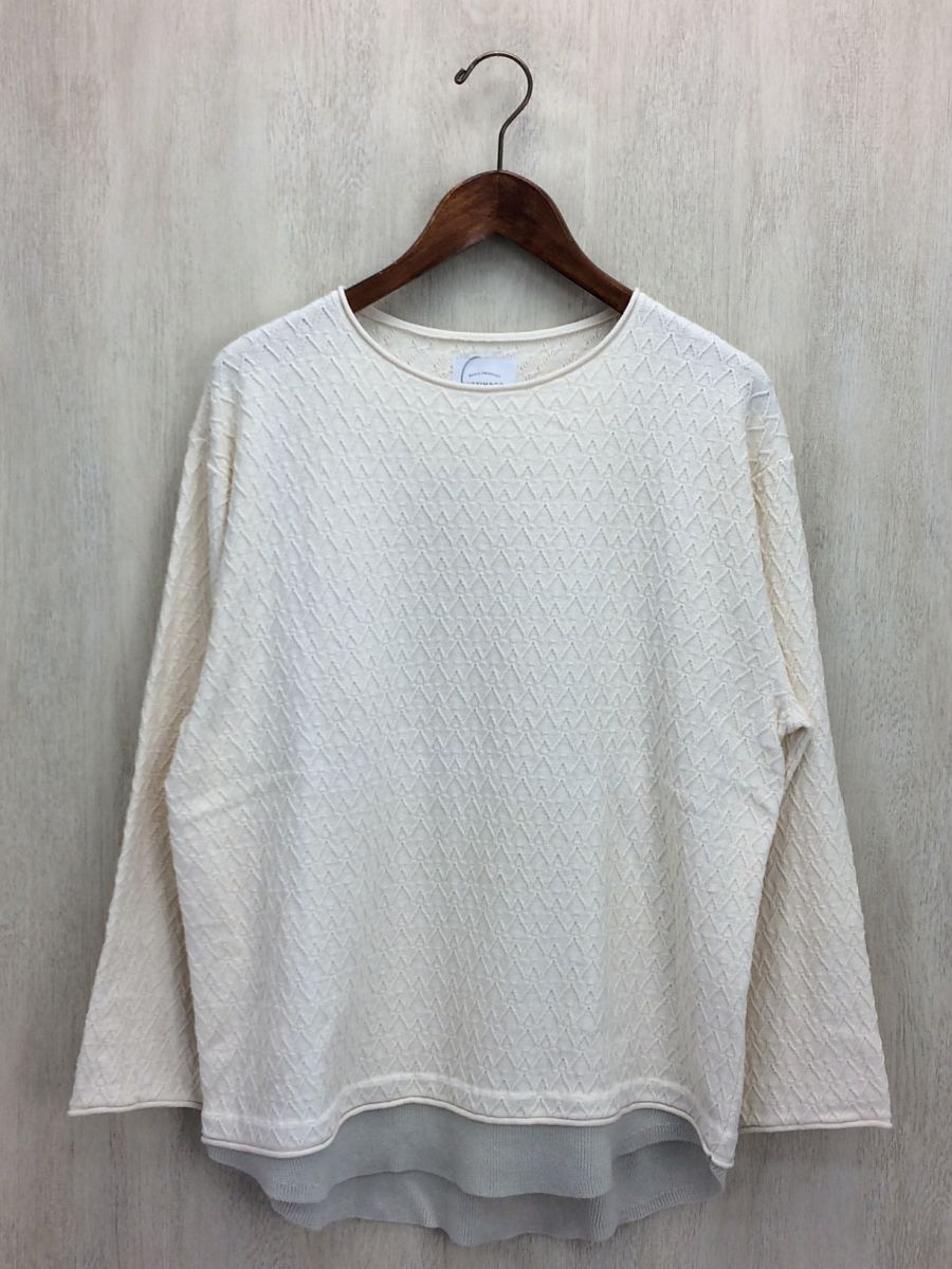 VICTIM◆セーター(薄手)/M/コットン/WHT