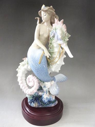 LLADRO リヤドロ　5784 ファンタジー　海の乙女 リヤドロ - LLADRO Yahoo!オークション k 海の皇女 フィギリン 絶版 限