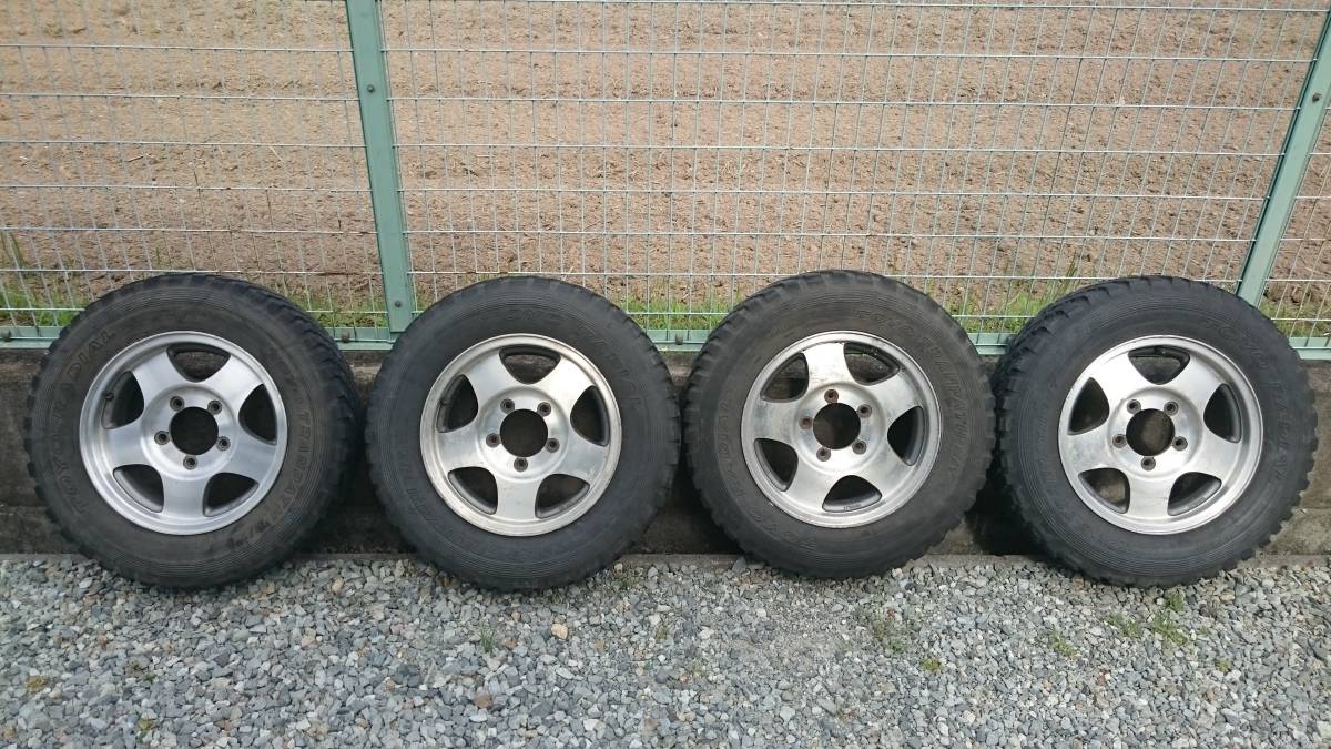 ジムニー　ja11純正ホイール・トーヨートランパスMT195r16c中古４本