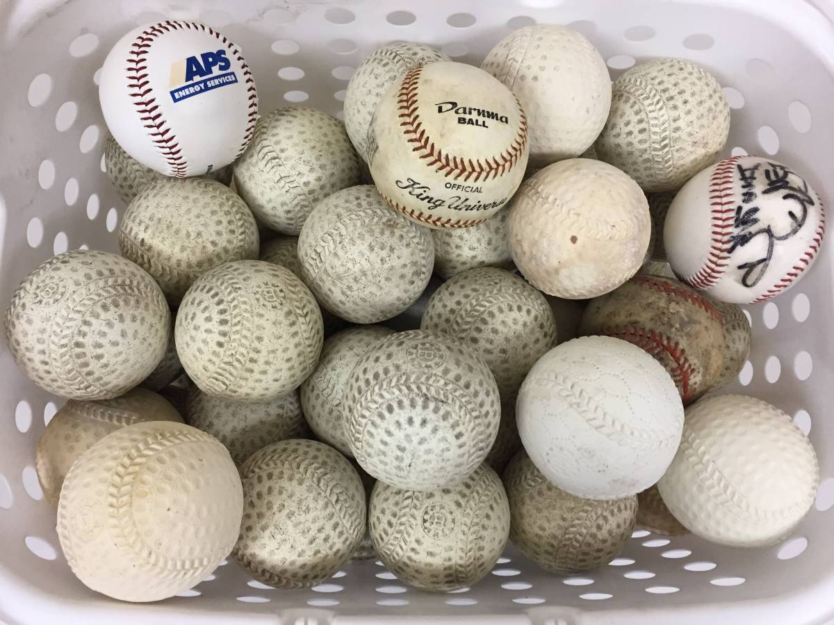 わけありボール80球CW① 軟式野球 中古 軟球 ボール 少年 1円スタート 