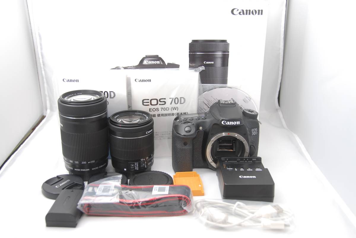 即戦力❣️ Canon EOS 70D ダブルズームレンズセット 遠近OK Canon EOS 