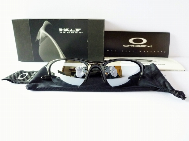 ◆OAKLEY◆「HALF JACKET」 JET BLACK/Titanium Clear ジェットブラック/TIクリアー　オークリー ハーフジャケット サングラス 所ジョージ