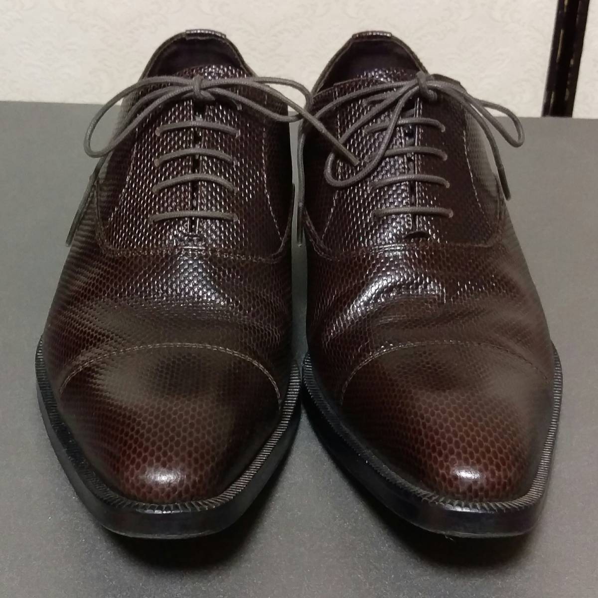 プラチナコムサ ビジネスシューズ ブラウン 茶色 スコッチグレイン リーガル 必見！