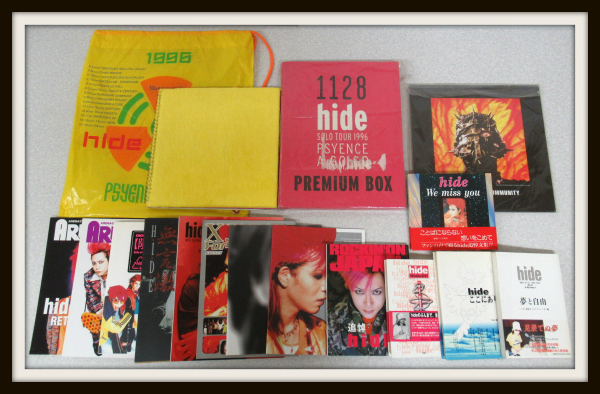 X JAPAN hide 写真集 書籍等 セット/無言激/PSYENCE A GO GO TOUR PREMIUM BOX【10