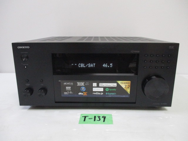 ◇ONKYO TX-RZ820 オンキョー 7.2ch対応AVレシーバー 新古⁄美品 T