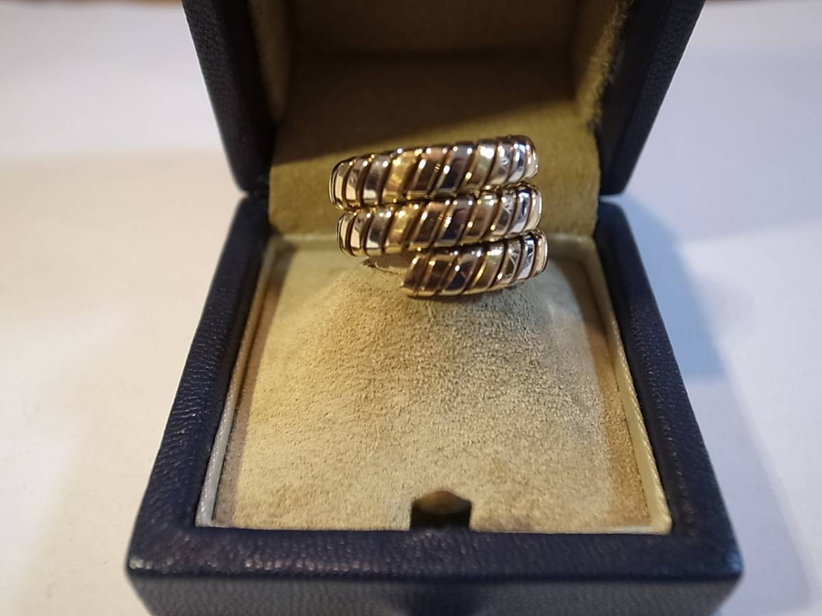 BVLGARI】ブルガリ ピラミデ リング ブルートパーズ 750WG サイズ17号