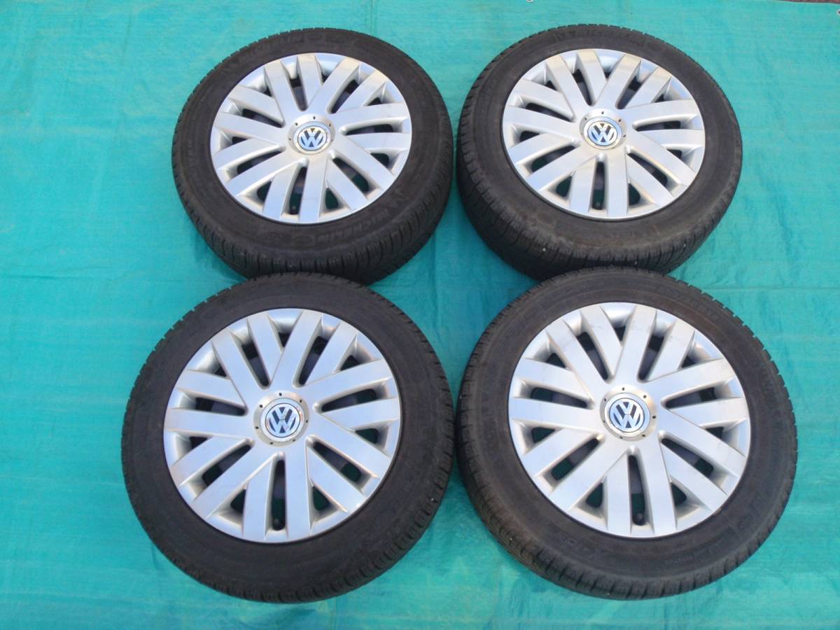 VWゴルフ6 純正16インチスチールホイール&2012製ミシュランX-ICE3 205