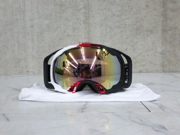 oakley ○ OAKLEY オークリー ゴーグル ミラーレンズ ブラック×レッド