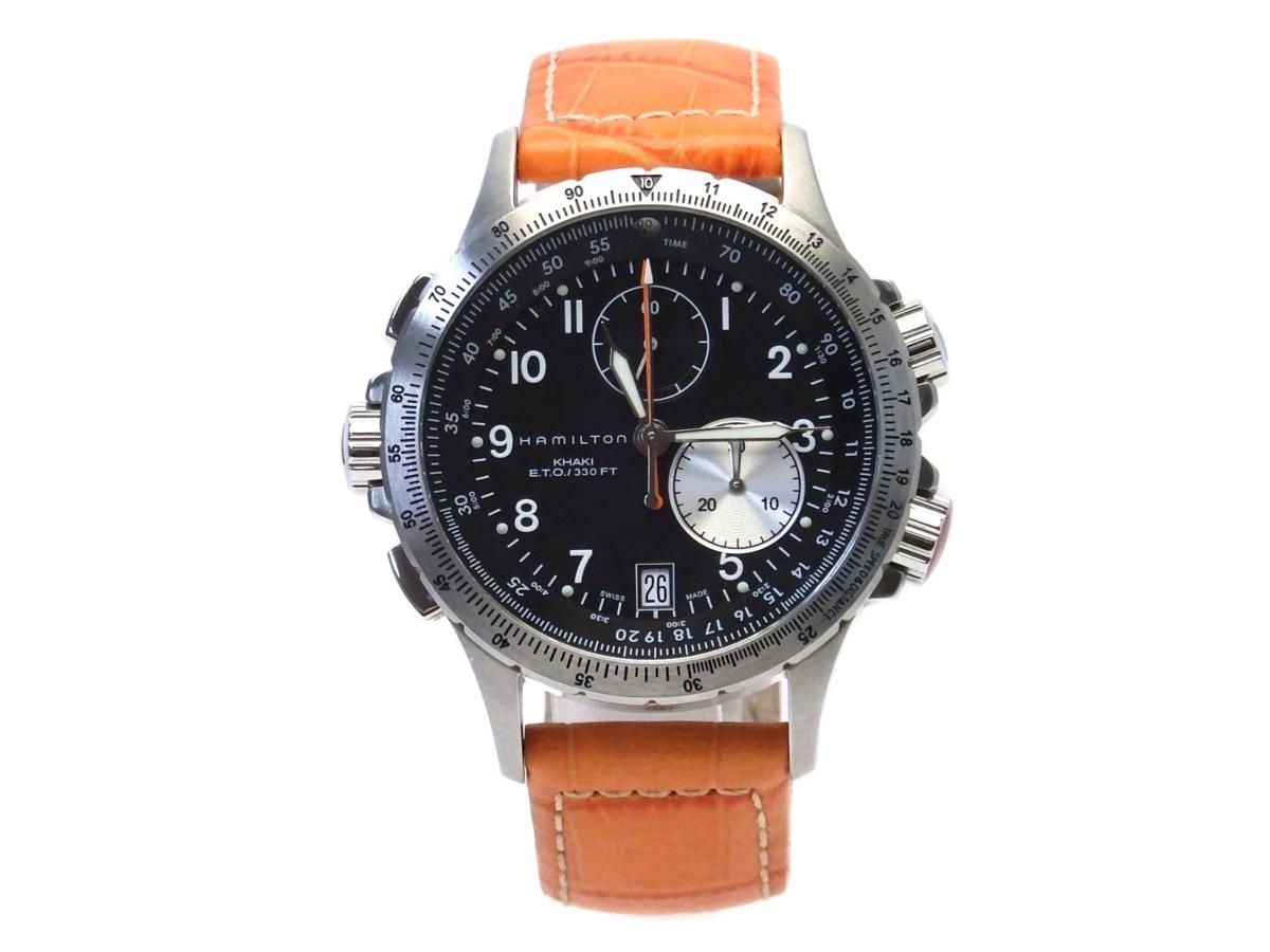 ◎美品!! HAMILTON ハミルトン メンズ 腕時計 カーキ E.T.O. H776121 