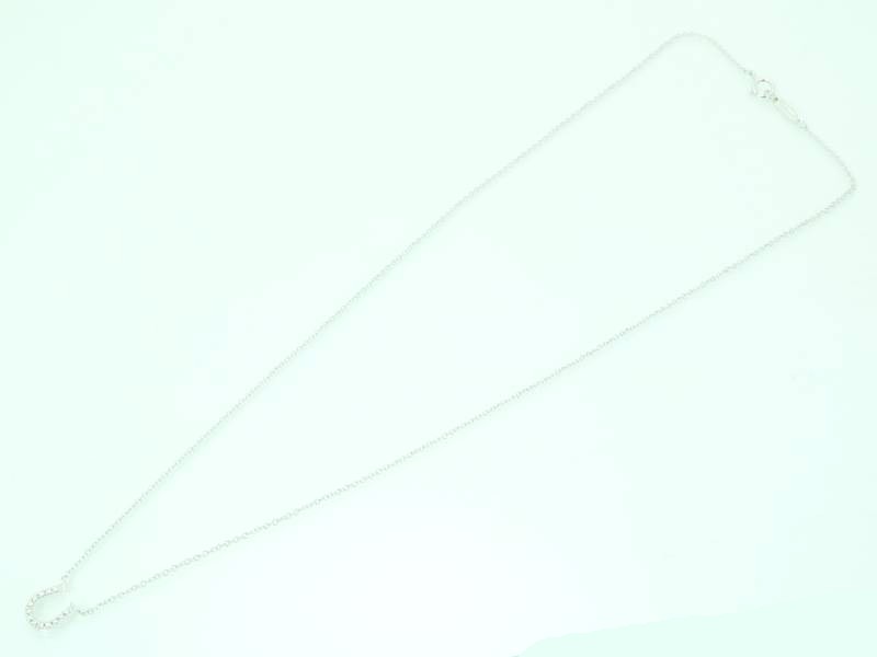 ティファニー ダイヤ メトロ ホースシュー ペンダント ネックレス K18WG 馬蹄 ホワイトゴールド 箱入 新品同様 5552