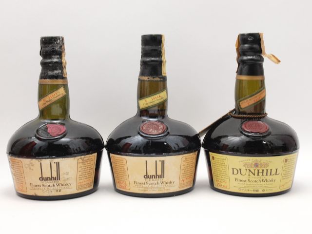 Dunhill 1本液漏れ有★★dunhill ダンヒル オールドマスター 750ml 3本セット★ASH-31103/31746/UT12473 - 未開封☆Dunhillダンヒル オールドマスター 2本セット