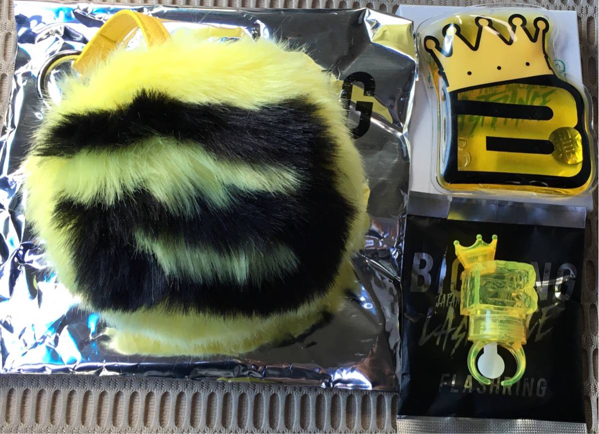 BIGBANG JAPAN DOME TOUR LAST DANCE 2017 ファーチャーム フラッシュリング エコウォーマー D-LITE テソン 送料340円～ 新品未使用