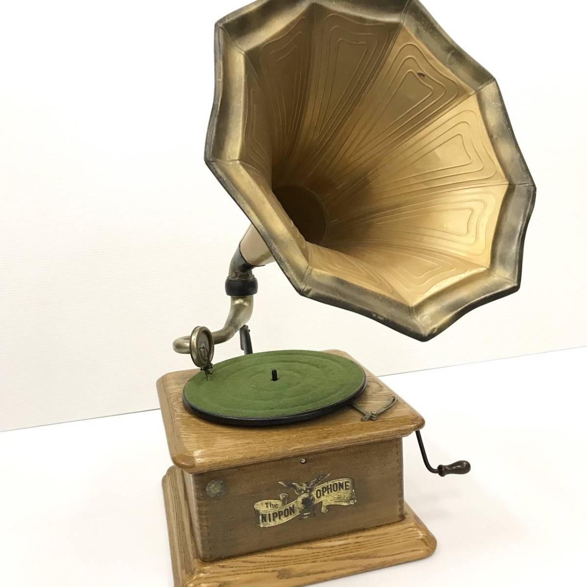 希少】蓄音機 ホーン型 ニッポノホン NIPPONOPHONE アンティーク 