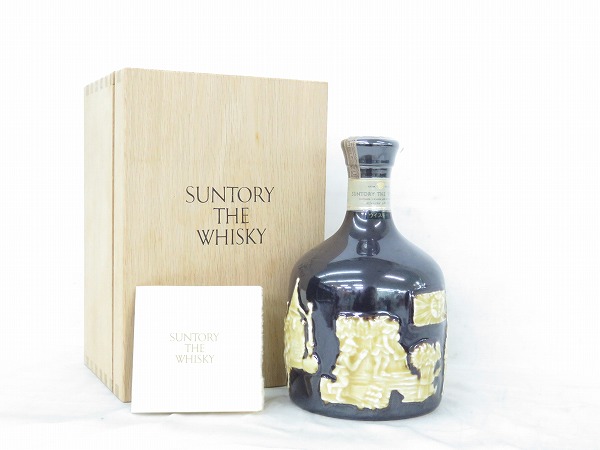 未開栓】SUNTORY サントリー 有田磁器 陶器ボトル ウイスキー 750ml 43