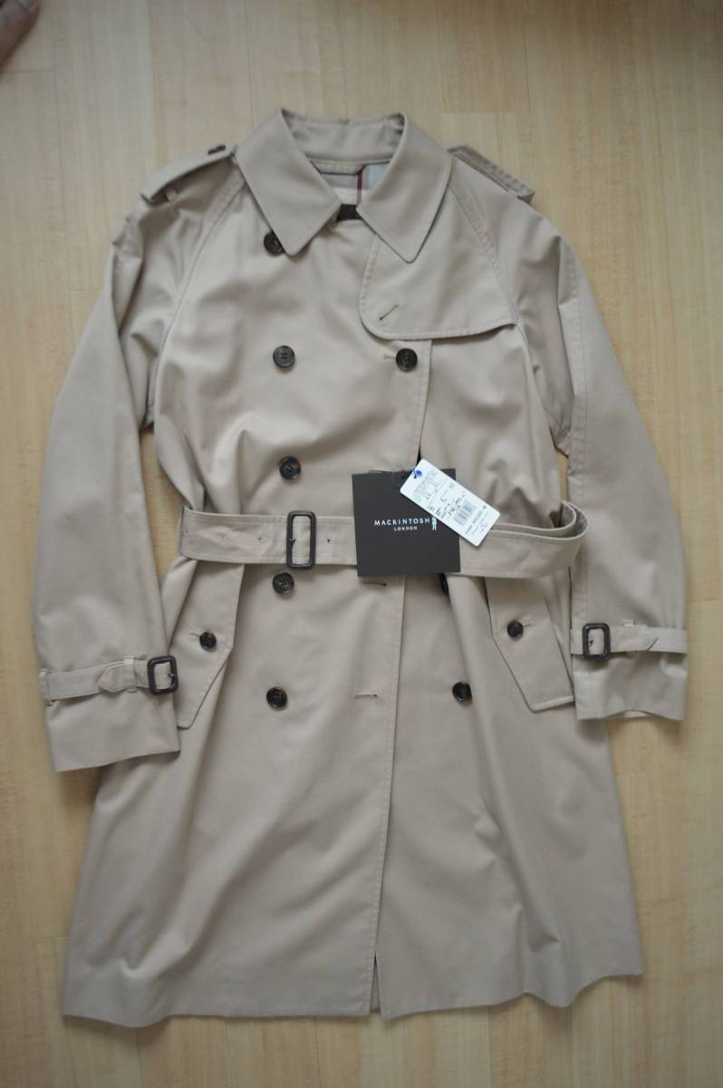 新品 マッキントッシュロンドン 素敵なトレンチコート ４０ ベージュ　96120円