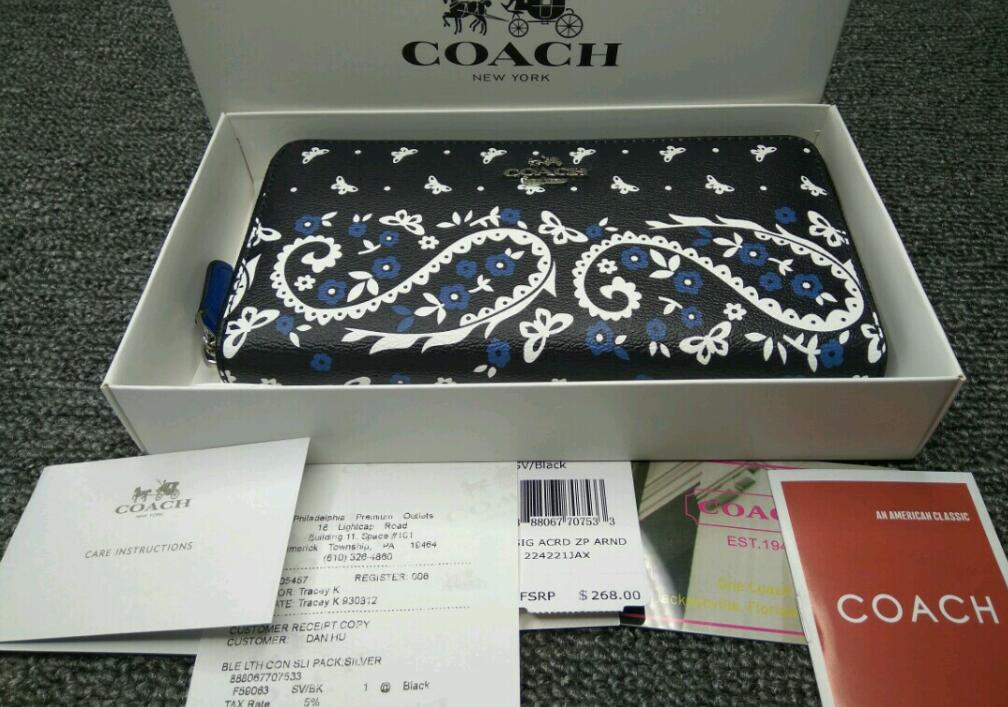 新品 コーチ長財布 レディース財布 COACH F59063 ブラック アウトレット品
