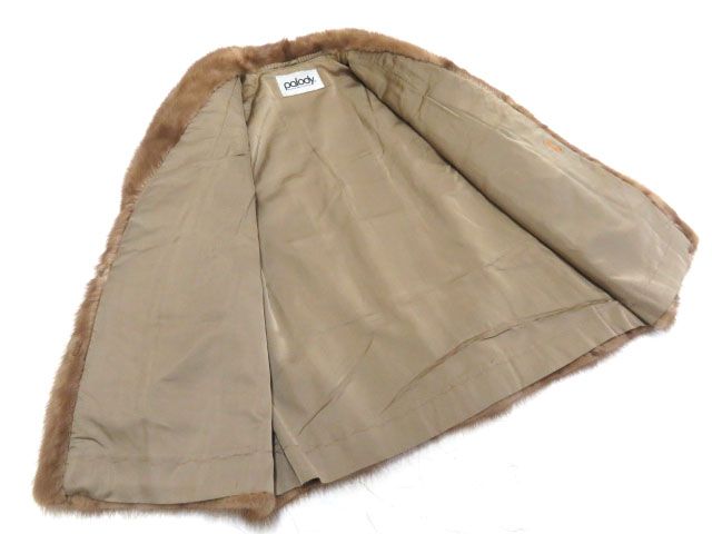 毛並み美品▽Palody MINK パロディ ミンク 本毛皮コート 毛質艶や