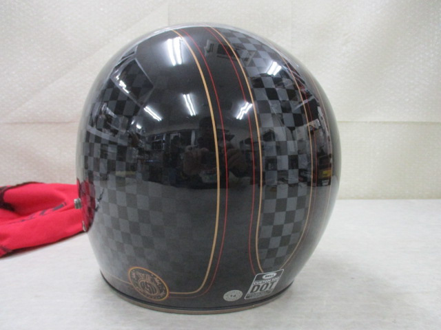 観賞用 Bell/ベル Custom/カスタム 500 ジェット ヘルメット Lサイズ RSD Check It - Black Grey / PSCマーク無し
