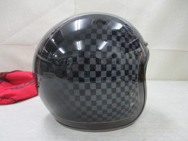 観賞用 Bell/ベル Custom/カスタム 500 ジェット ヘルメット Lサイズ RSD Check It - Black Grey / PSCマーク無し