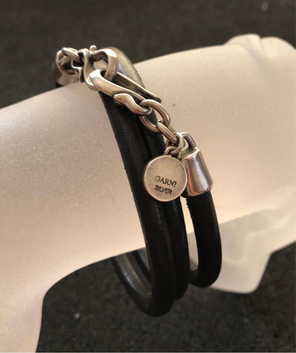 GARNI ガルニ Coil Bracelet 3連ブレスレット 紺 M（58cm） 中古GARNI