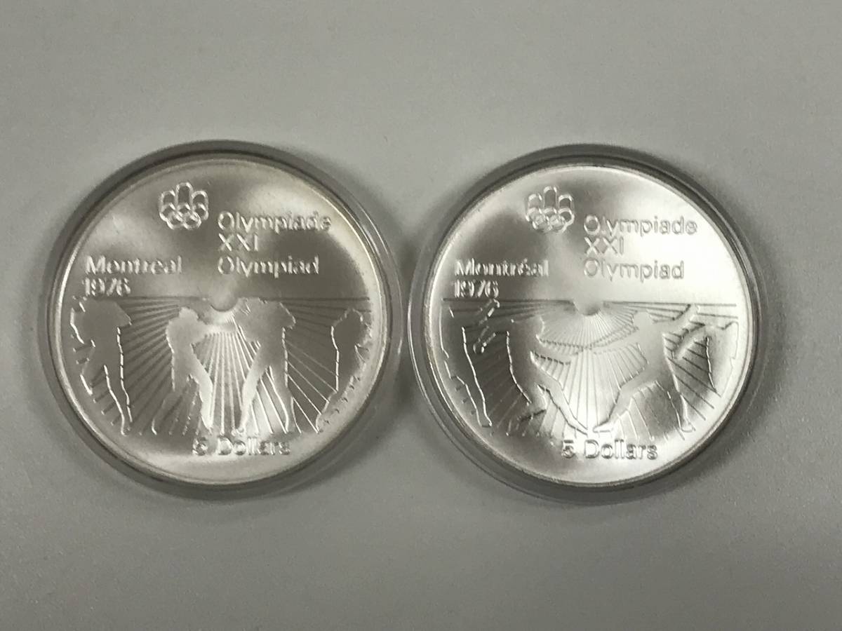 8934◇モントリオール オリンピック 記念硬貨 銀貨 メダル 5ドル 10