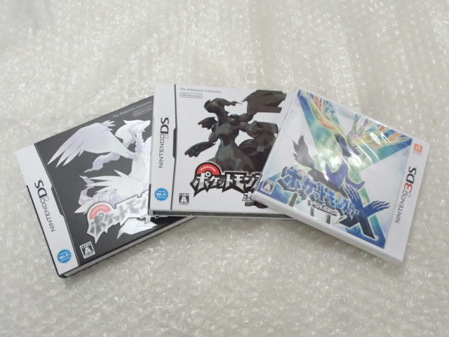 未開封 3DS ソフト ポケットモンスターX，ホワイト，ブラック セット/ポケモン