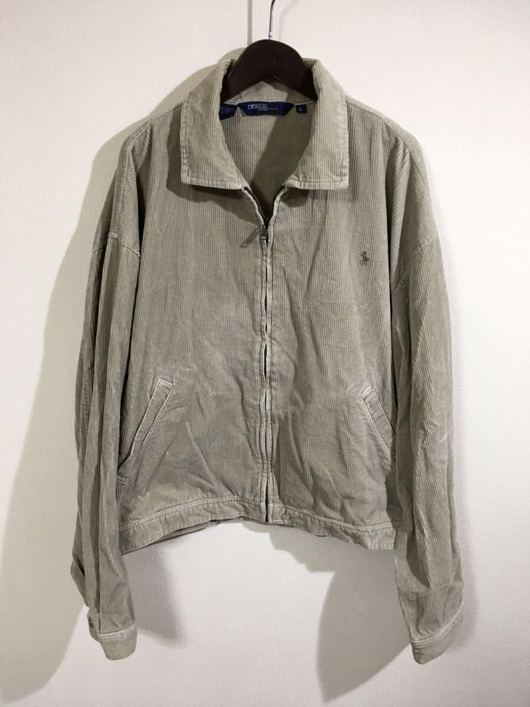POLO RALPH LAUREN ポロ ラルフローレン コーデュロイジャケット スウィングトップ 古着 菅田将暉(ジャンパー、ブルゾン ...