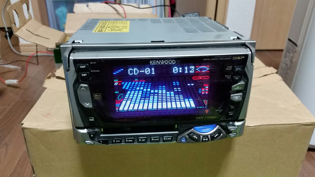 KENWOOD ケンウッド KENWOOD DPX-770MD 当時物 2DIN スペアナ グライコ
