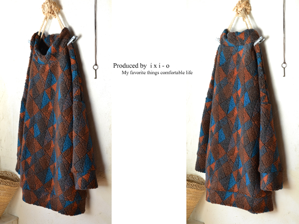 Produced by ixi-o イタリア製wool混 幾何学　プレイフルスライバーニット肉厚 極美品超高級イタリア製 BOGLIOLI 秋冬 極厚ツイード ボリオリ DOVER