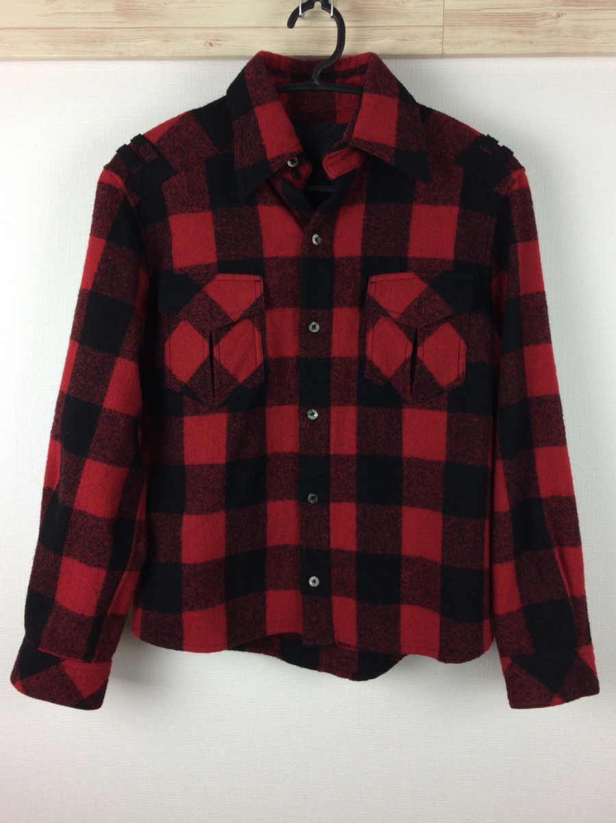 新品同様品 Roen ロエン 長袖シャツ メルトン生地 サイズ46