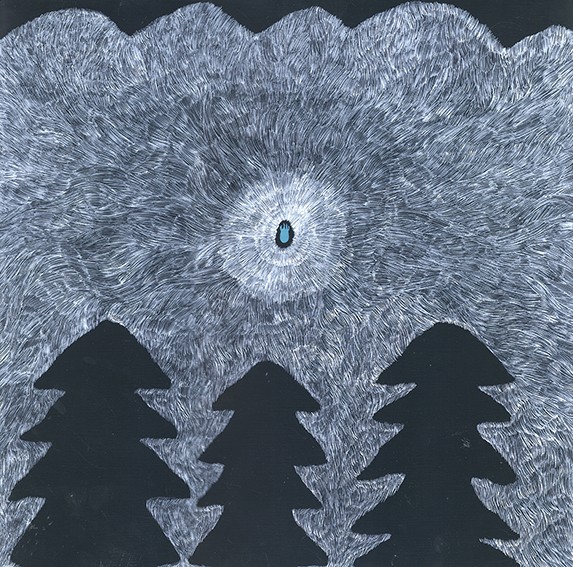 【特選】和田絢作品「鬼火-2」　ミクストメディア　2008年