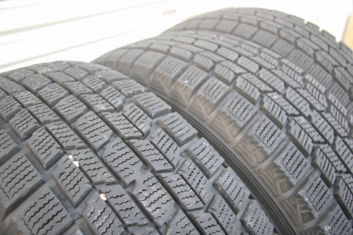 ダンロップ スタッドレスタイヤ DSX-2 215/70R15 8部山くらい 4本ホイールセット ハイエース200系で使用