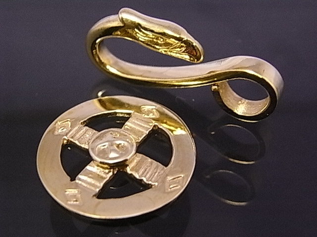 ゴローズ goro's　全金　金メタル　付き　メディスン　ホイール　イーグル　フック　2個　セット