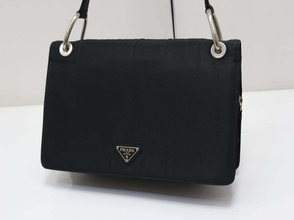 正規良品【プラダ】ハンドバッグ　ショルダーバッグ　黒　l108