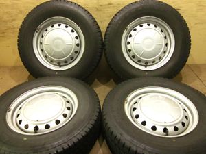 バリ溝★JECT ホイール 5J+40 5穴 ブリヂストン VL1 185R14 6PR LT BLIZZAK スタッドレス 2014年製 SK系 デリカ バネット ボンゴ バン 等