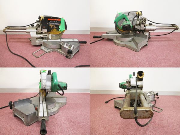 f004▼240▼日立工機 HITACHI C 8FB 卓上スライド 丸のこ 216mm 切断機 電動工具