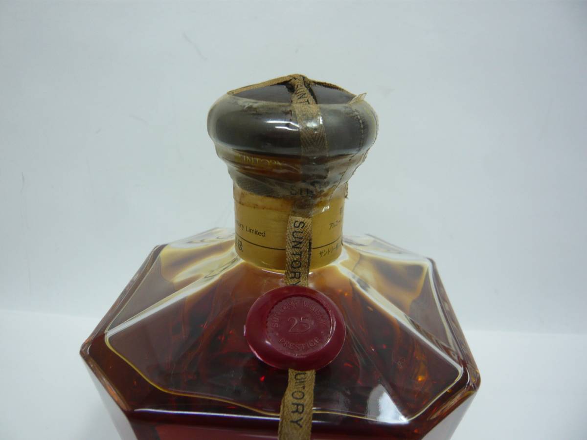 未開栓】サントリーウイスキー PRESTIGE 25年 プレステージ 750ml 43% h