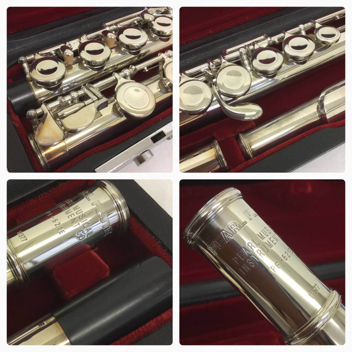 Pearl パールフルート PF-521 Eメカ付 ケース付 吹奏楽 【公式通販】