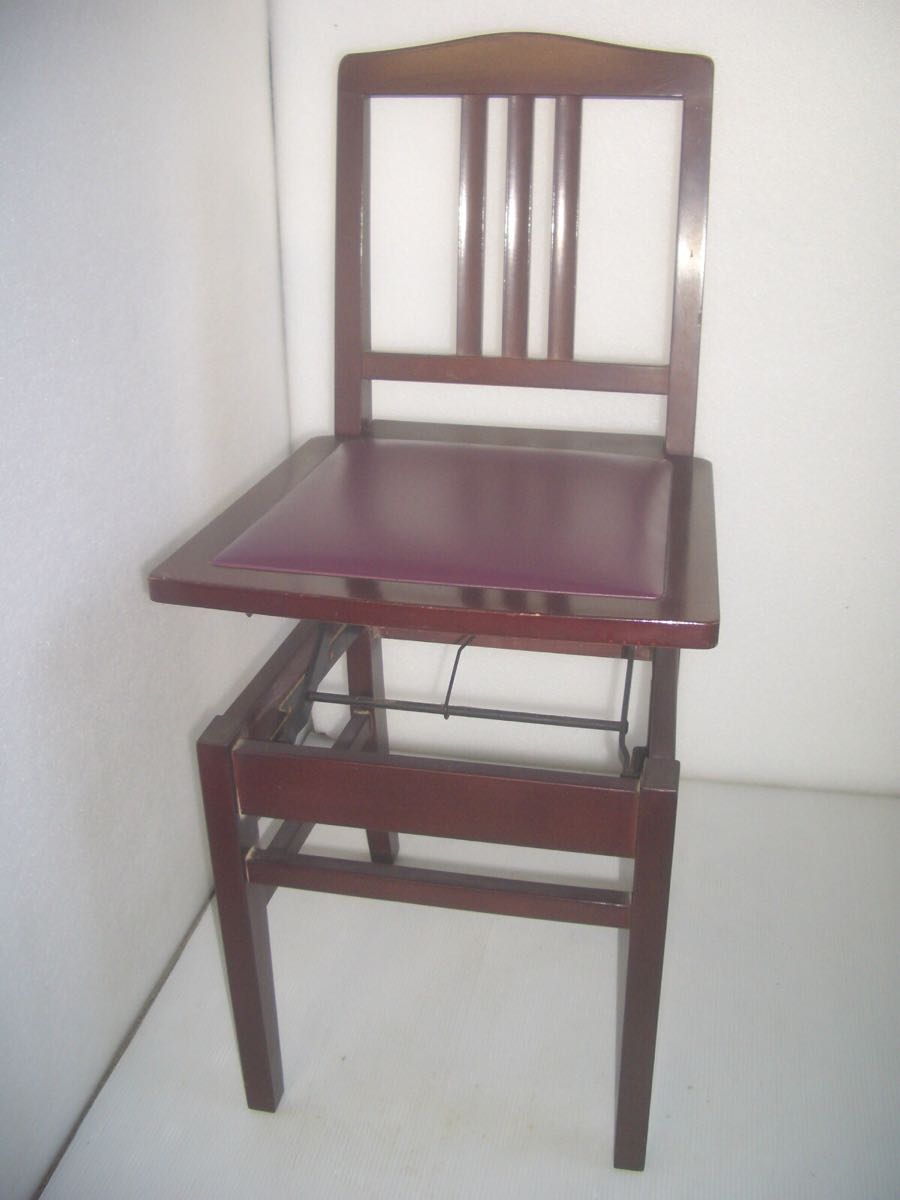 ☆MEIYO製高低自在トムソン椅子（背もたれ付）☆美品